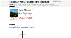 Desktop Screenshot of chapelumc.com